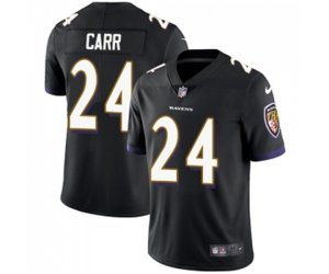 Baltimore Ravens #24 Brandon Carr Black Alternate Vapor Untouchable Limited Player Football Jersey