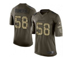 baltimore ravens #58 dumervil army green[nike Limited Salute To Service]