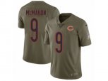 Chicago Bears #9 Jim McMahon Limited Olive 2017 Salute to Service NFL Jersey