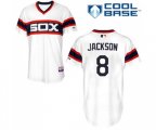Chicago White Sox #8 Bo Jackson Replica White 2013 Alternate Home Cool Base Baseball Jersey