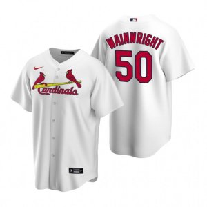 Nike St. Louis Cardinals #50 Adam Wainwright White Home Stitched Baseball Jersey