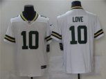 Green Bay Packers #10 Jordan Love Nike White Vapor Limited Jersey