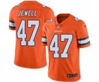 Denver Broncos #47 Josey Jewell Limited Orange Rush Vapor Untouchable Football Jersey