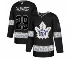 Toronto Maple Leafs #29 Mike Palmateer Authentic Black Team Logo Fashion NHL Jersey