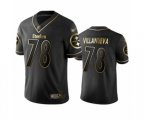 Pittsburgh Steelers #78 Alejandro Villanueva Limited Black Golden Edition Football Jersey