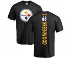 Pittsburgh Steelers #68 L.C. Greenwood Black Backer T-Shirt