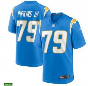 Los Angeles Chargers #79 Trey Pipkins III Nike Powder Blue Vapor Limited Jersey