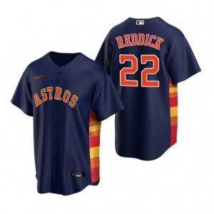 Nike Houston Astros #22 Josh Reddick Navy Alternate Stitched Baseball Jersey