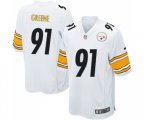 Pittsburgh Steelers #91 Kevin Greene Game White Football Jersey