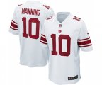 New York Giants #10 Eli Manning Game White Football Jersey