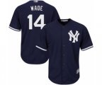 New York Yankees Tyler Wade Replica Navy Blue Alternate Baseball Player Jersey