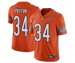 Chicago Bears #34 Walter Payton Orange Alternate 100th Season Limited Football Jersey
