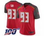 Tampa Bay Buccaneers #93 Ndamukong Suh Red Team Color Vapor Untouchable Limited Player 100th Season Football Jersey