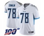 Tennessee Titans #78 Jack Conklin White Vapor Untouchable Limited Player 100th Season Football Jersey