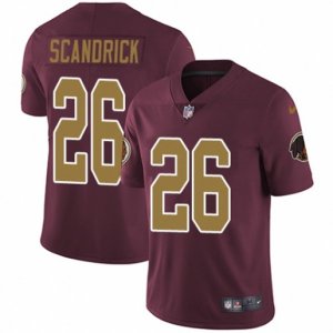 Washington Redskins #26 Orlando Scandrick Burgundy Red Gold Number Alternate 80TH Anniversary Vapor Untouchable Limited Player NFL Jersey