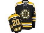 Reebok Boston Bruins #20 Riley Nash Authentic Black Home NHL Jersey