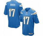 Los Angeles Chargers #17 Philip Rivers Game Electric Blue Alternate Football Jersey