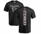 Atlanta Falcons #73 Ryan Schraeder Black Backer T-Shirt