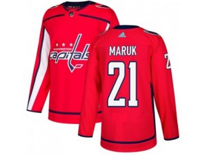 Washington Capitals #21 Dennis Maruk Red Home Authentic Stitched NHL Jersey