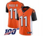 Cincinnati Bengals #11 John Ross Orange Alternate Vapor Untouchable Limited Player 100th Season Football Jersey