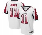 Atlanta Falcons #11 Julio Jones Elite White Road Drift Fashion Football Jersey