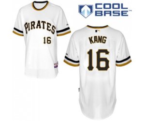 Pittsburgh Pirates #16 Jung-ho Kang Replica White Alternate 2 Cool Base Baseball Jersey