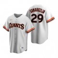 Nike San Francisco Giants #29 Jeff Samardzija White Cooperstown Collection Home Stitched Baseball Jersey