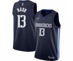 Dallas Mavericks #13 Steve Nash Authentic Navy Finished Basketball Jersey - Statement Edition