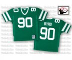 New York Jets #90 Dennis Byrd Green Team Color Authentic Throwback Football Jersey
