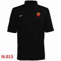 Nike Roman Italy Textured Solid Performance Polo Black
