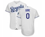 Kansas City Royals #0 Terrance Gore White Flexbase Authentic Collection Baseball Jersey