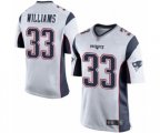 New England Patriots #33 Joejuan Williams Game White Football Jersey