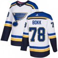 St. Louis Blues #78 Dominik Bokk Authentic White Away NHL Jersey
