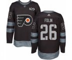 Adidas Philadelphia Flyers #26 Christian Folin Authentic Black 1917-2017 100th Anniversary NHL Jersey
