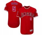 Los Angeles Angels of Anaheim #5 Albert Pujols Authentic Red Alternate Cool Base Baseball Jersey