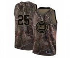 Detroit Pistons #25 Derrick Rose Swingman Camo Realtree Collection Basketball Jersey