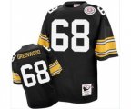 Pittsburgh Steelers #68 L.C. Greenwood Black Team Color Authentic Throwback Football Jersey