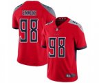 Tennessee Titans #98 Jeffery Simmons Limited Red Inverted Legend Football Jersey