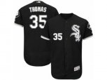 Chicago White Sox #35 Frank Thomas Black Flexbase Authentic Collection MLB Jersey