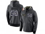 Seattle Seahawks #50 K.J. Wright Stitched Black Anthracite Salute to Service Player Performance Hoodie