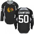 Chicago Blackhawks #50 Corey Crawford Premier Black Practice NHL Jersey