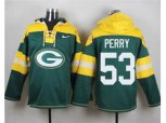 Green Bay Packers #53 Nick Perry Green Player Pullover Hoodie