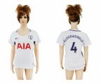 Women Tottenham Hotspur #4 Alderweireld Home Soccer Club Jersey