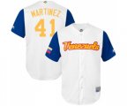 Venezuela Baseball #41 Victor Martinez White 2017 World Baseball Classic Replica Team Jersey
