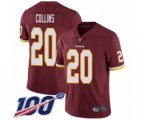 Washington Redskins #20 Landon Collins Burgundy Red Team Color Vapor Untouchable Limited Player 100th Season Football Jersey