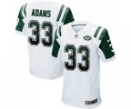 New York Jets #33 Jamal Adams Elite White Road Drift Fashion Football Jersey