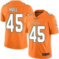 Miami Dolphins #45 Mike Hull Elite Orange Rush Vapor Untouchable NFL Jersey