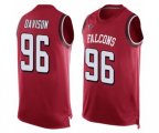 Atlanta Falcons #96 Tyeler Davison Limited Red Player Name & Number Tank Top Football Jersey
