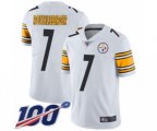 Pittsburgh Steelers #7 Ben Roethlisberger White Vapor Untouchable Limited Player 100th Season Football Jersey