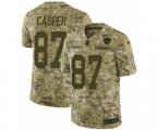 Oakland Raiders #87 Dave Casper Limited Camo 2018 Salute to Service NFL Jersey